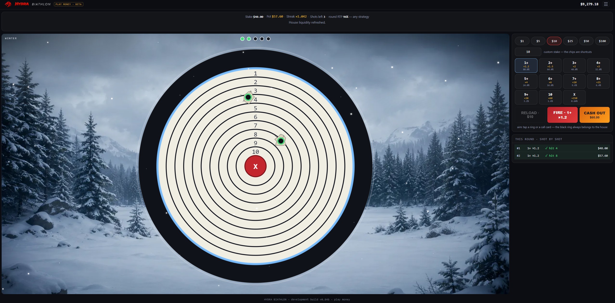 HYDRA BIATHLON — live game